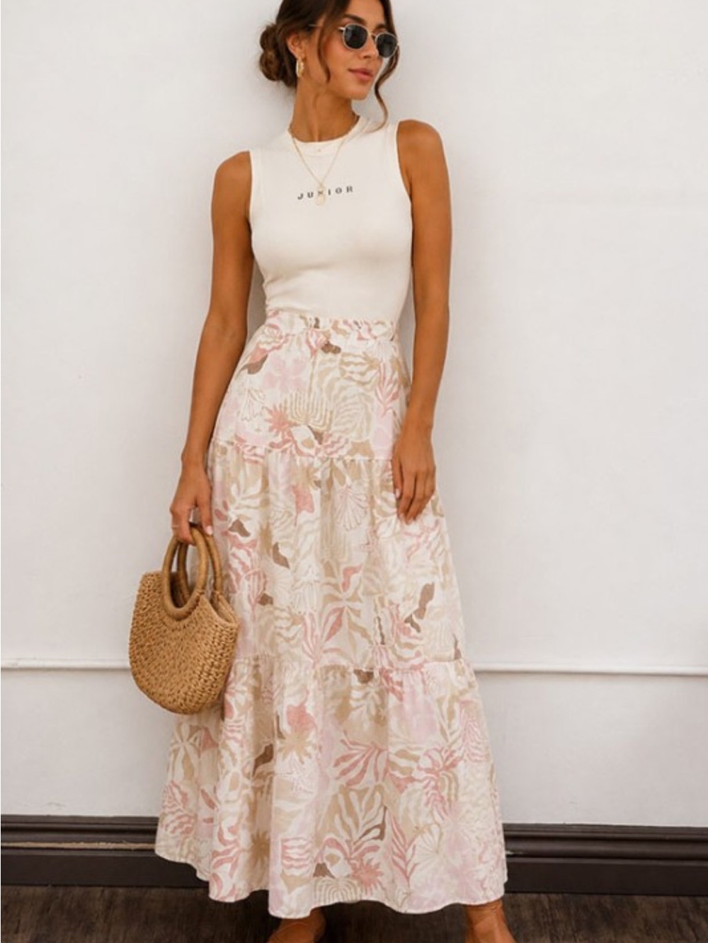 🆕🤍HEATHER MAXI SKIRT